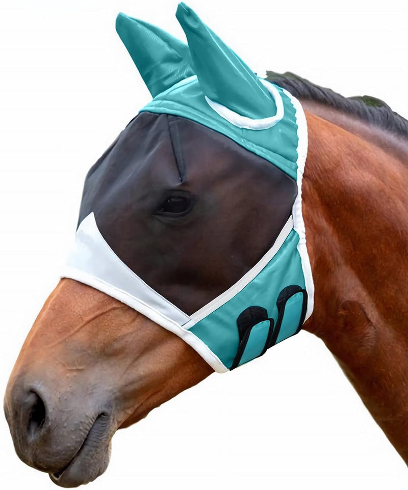 Horse Blinders & Horse Ear and Black Mesh Cover