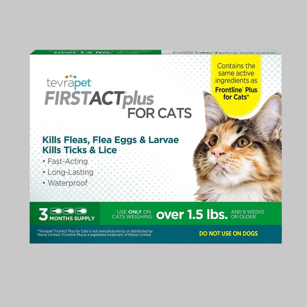 TevraPet FirstAct Plus Flea and Tick Topical for Cats