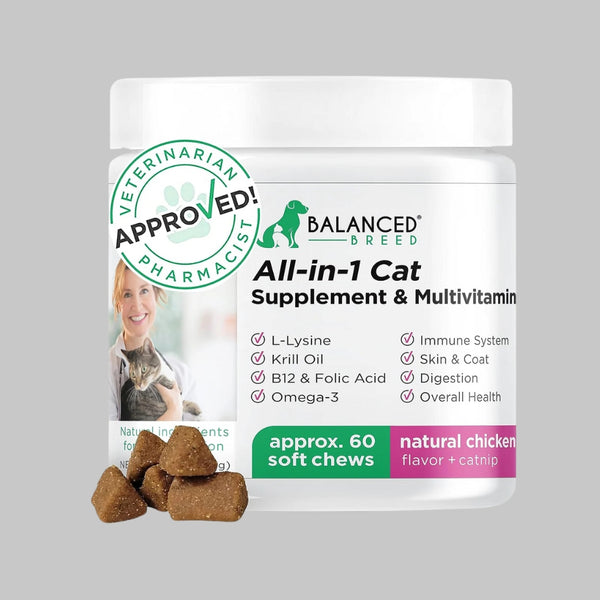 Balanced Breed L Lysine Cats Immune System Cat Vitamins